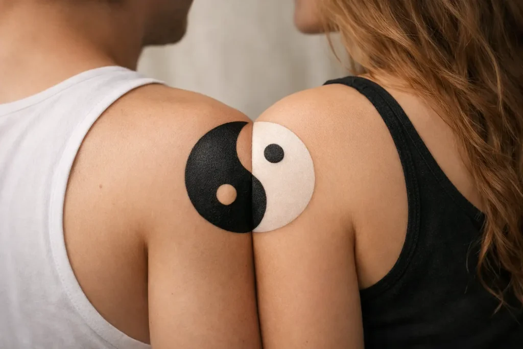 Yin and Yang Tattoo Pair