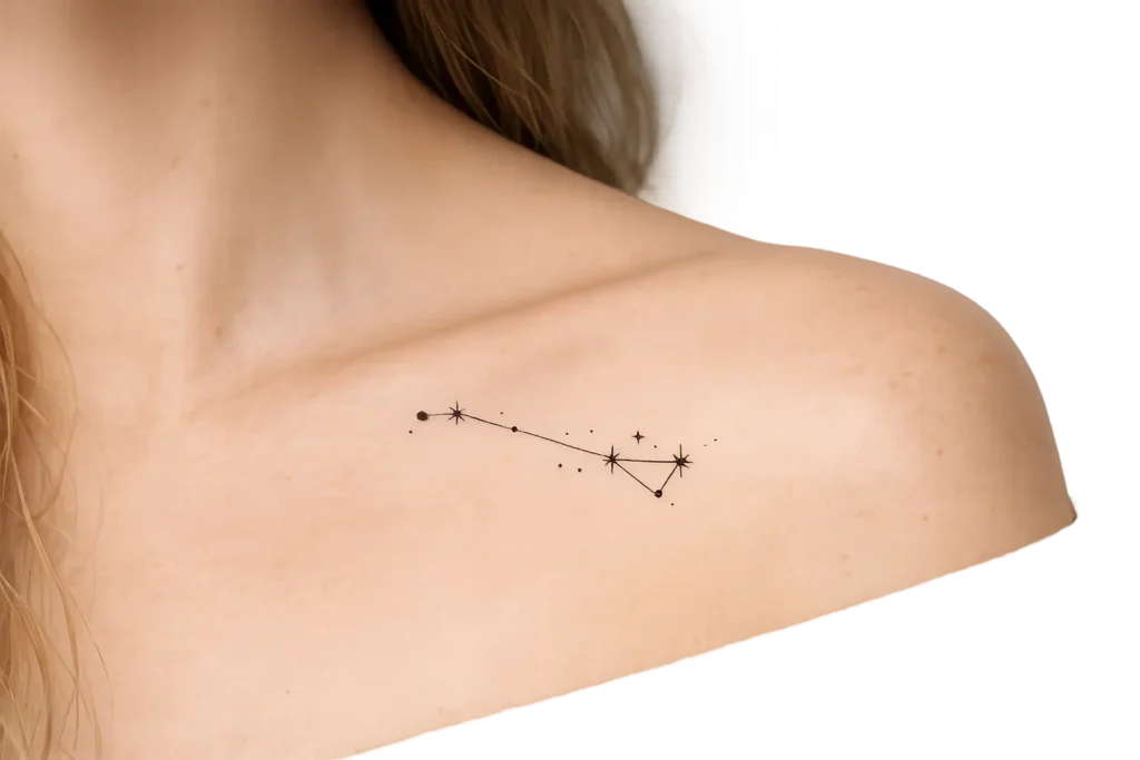 Zodiac Sign Fineline Tattoos