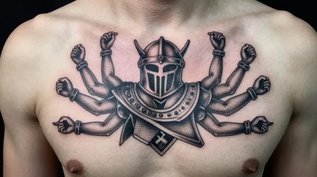 Aegishjalmur Helm of Awe Tattoo