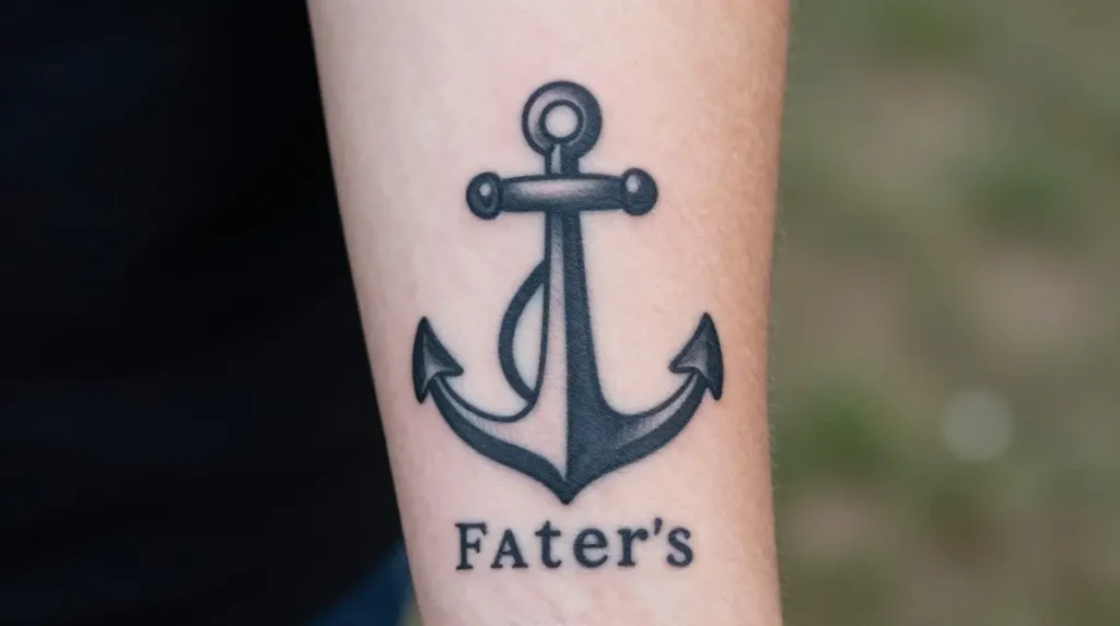 Anchor Tattoo for Dad