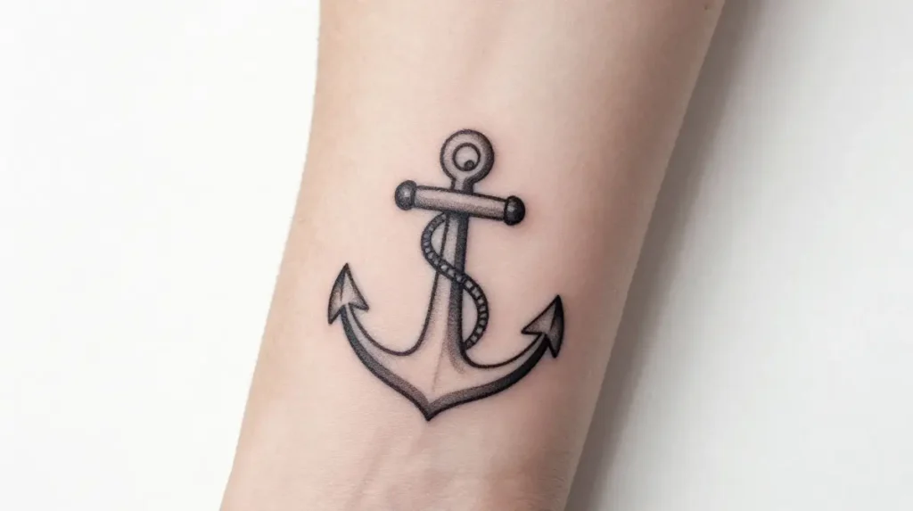 Anchor Tattoo for Stability and Hope