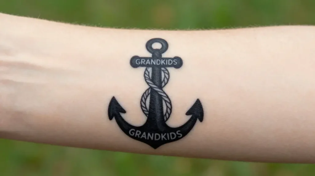 Anchor with Grandkids' Names