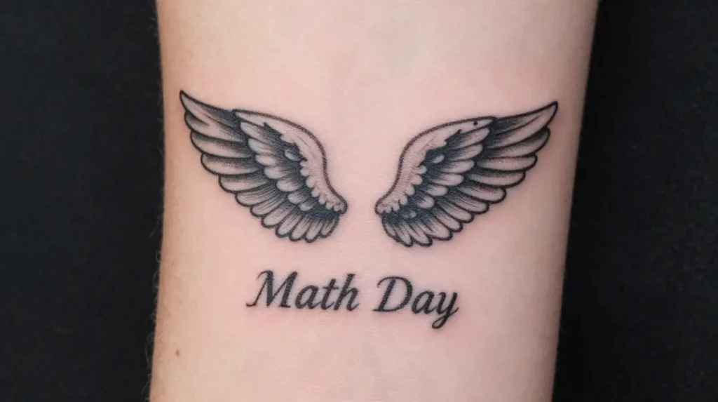 Angel Wings Memorial Tattoo