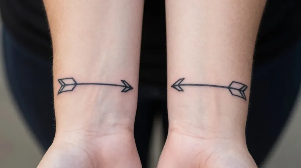 Arrow Father Daughter Tattoo