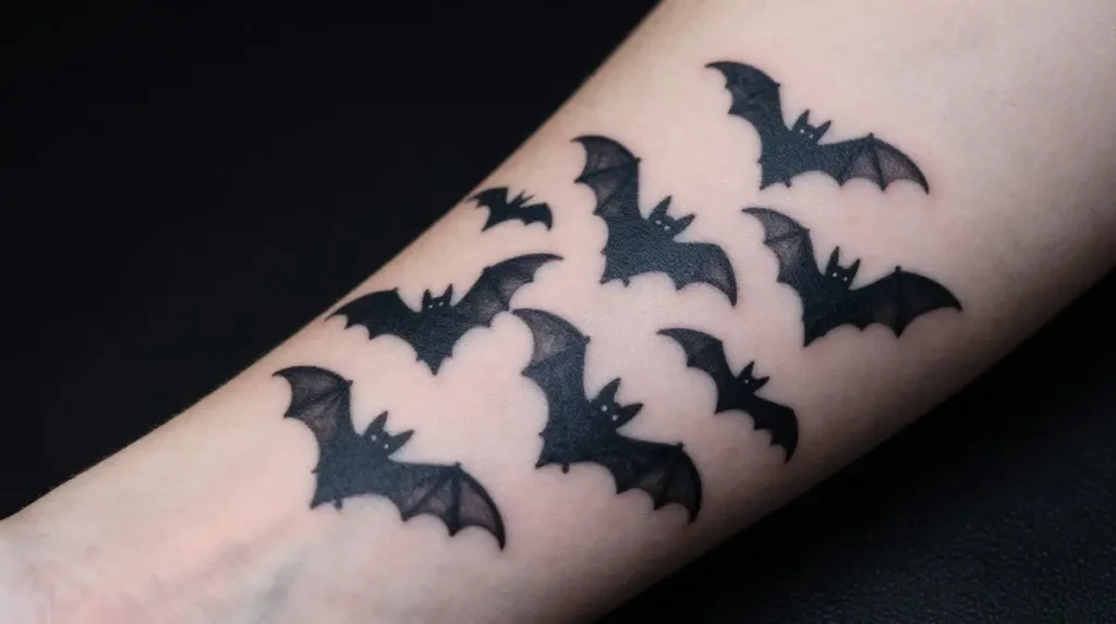 Bat Silhouette Tattoo
