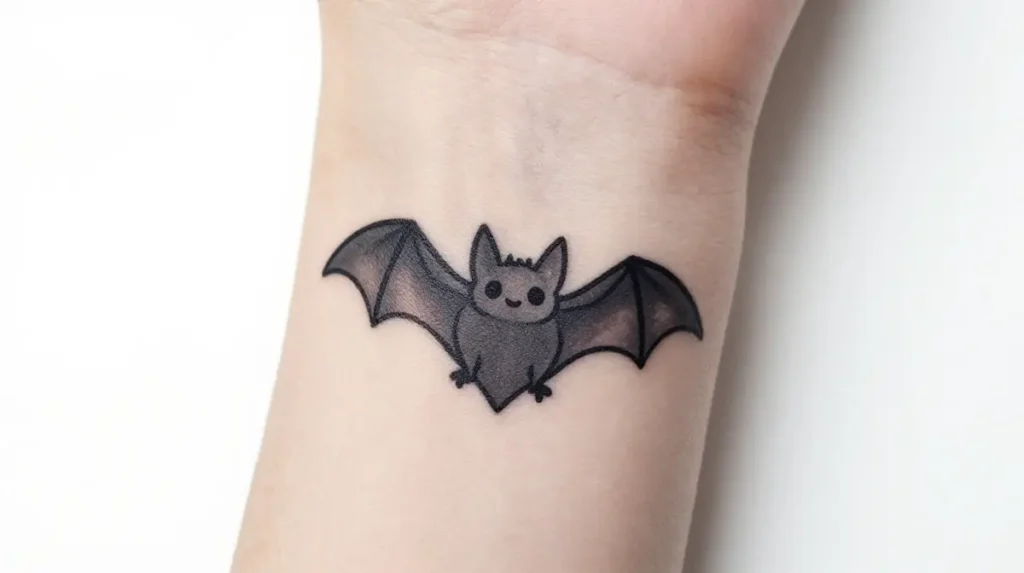 Bat Tattoo Cute and Minimalist