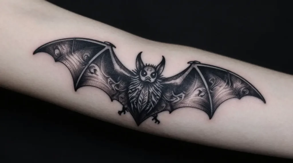 Bat Tattoo Gothic Style