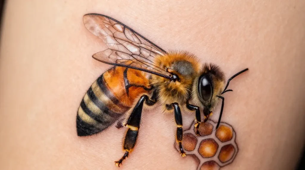 Bee and Honeycomb
