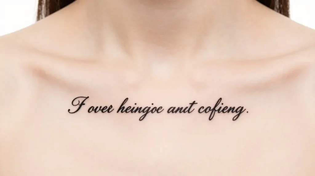 Bible Verse Quote Tattoo for Women