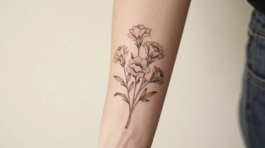 Birth Flower Tattoo