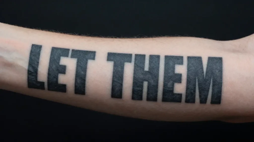 Bold Blackwork Let Them Tattoo