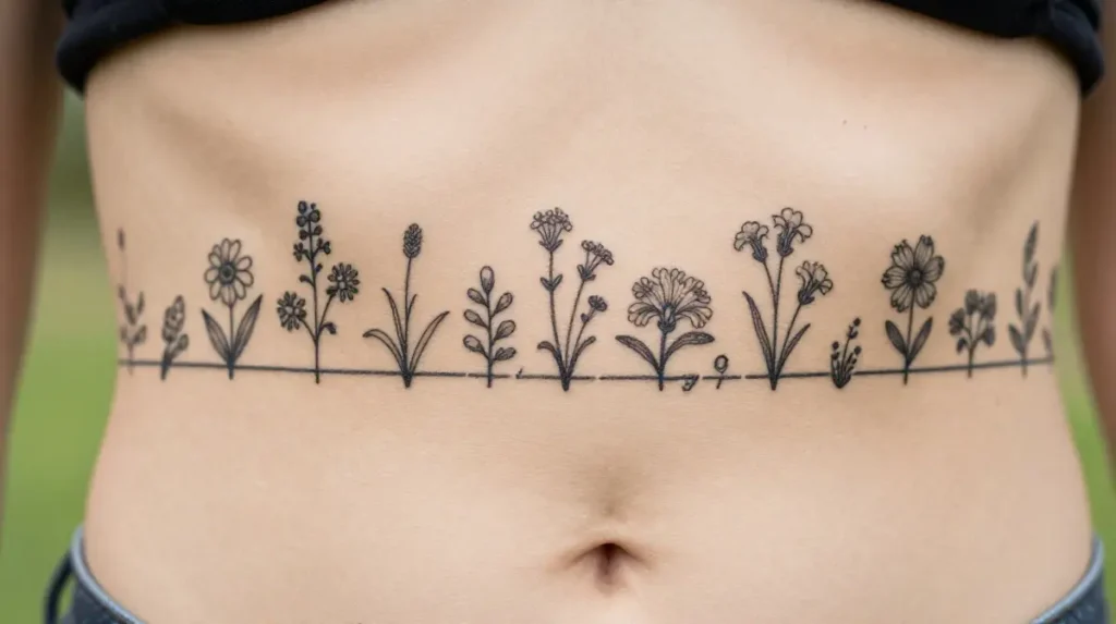 Botanical Herb and Wildflower Strip
