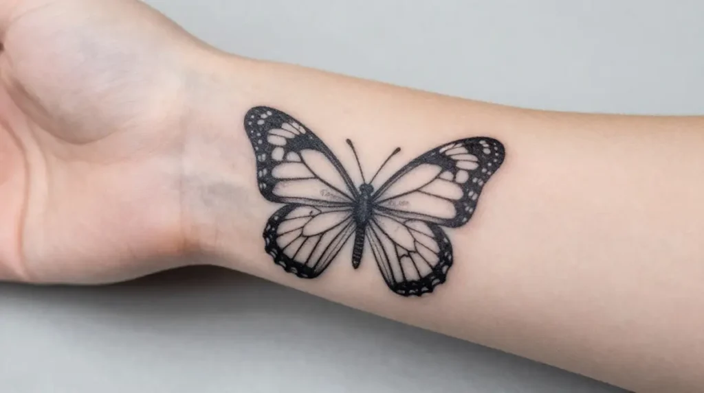 Butterfly Grandchildren Tattoo