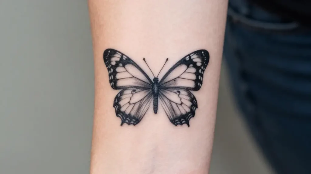 Butterfly Wrist Tattoo