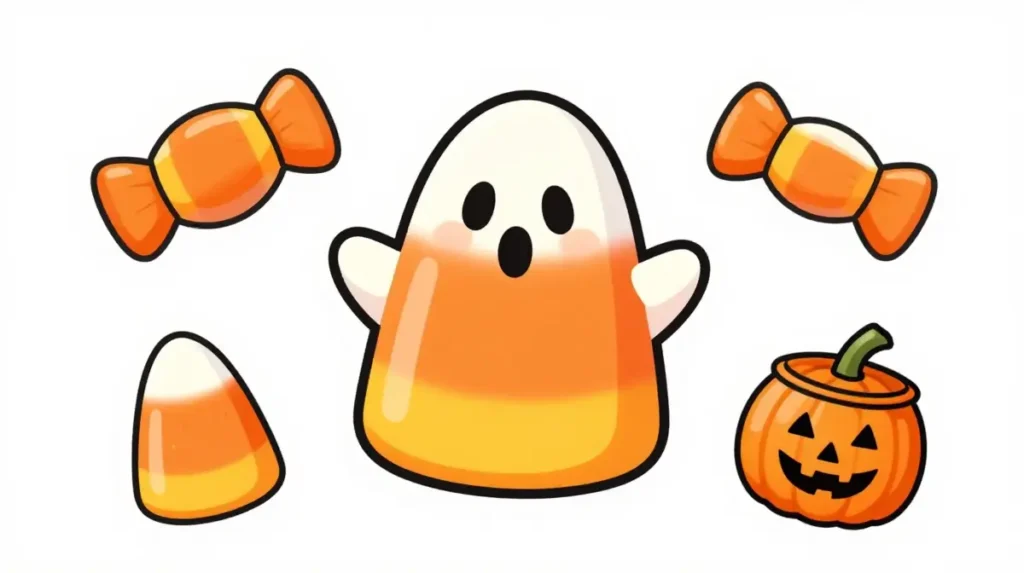 Candy and Trick-or-Treat Tattoo