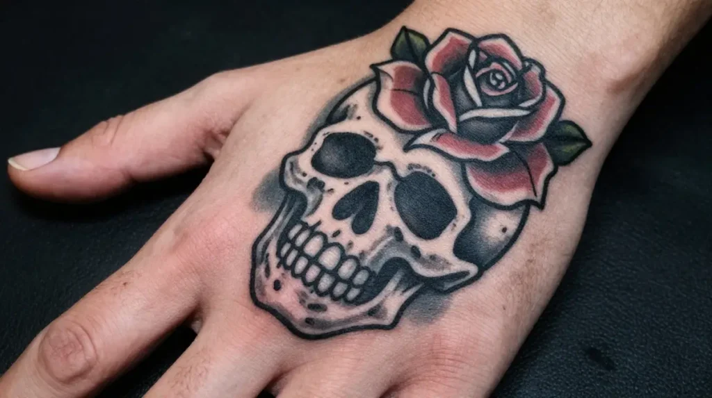 Chicano Style Hand Tattoo