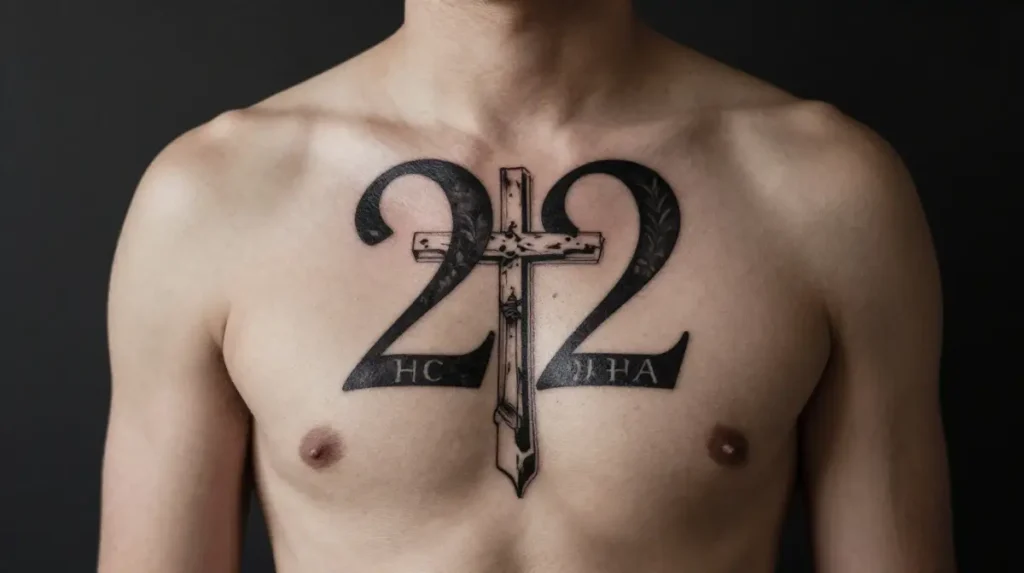 Classic Hebrew Script YHWH Tattoo