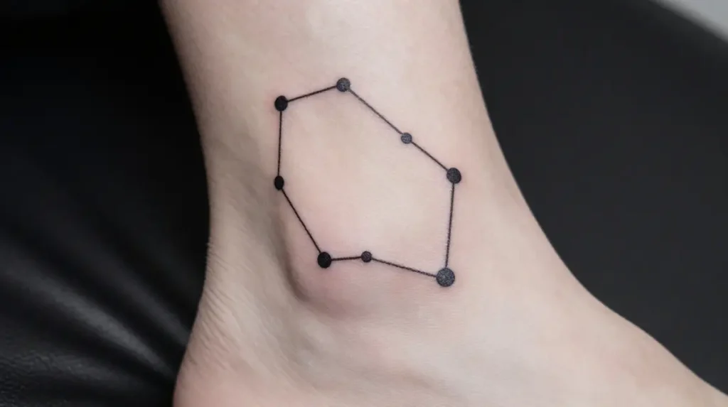 Constellation Ankle Tattoo
