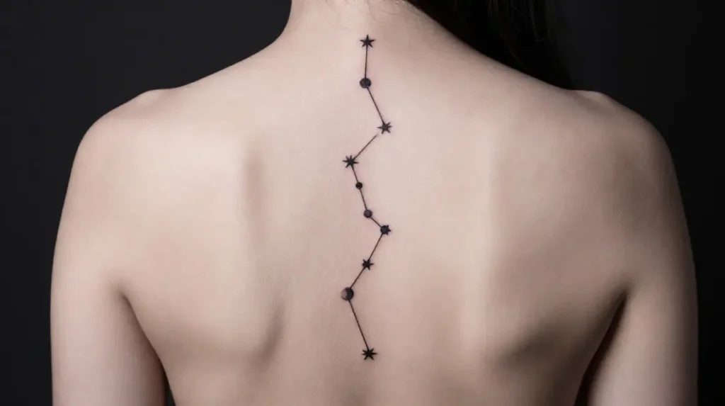Constellation Spine Tattoo