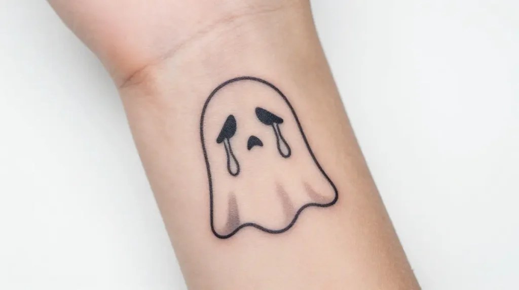 Crying Ghost Tattoo