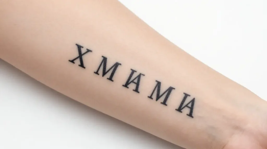 Date Tattoo for a Child