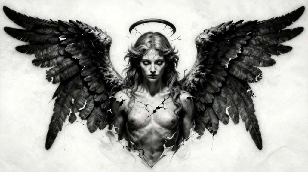 Demonic Angel Tattoo