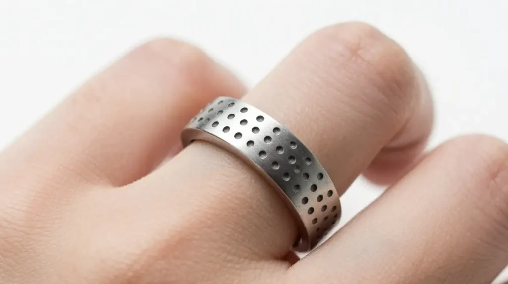 Dotwork Wedding Ring Tattoo