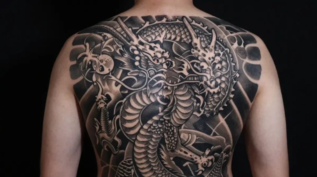 Dragon Back Tattoo for Men