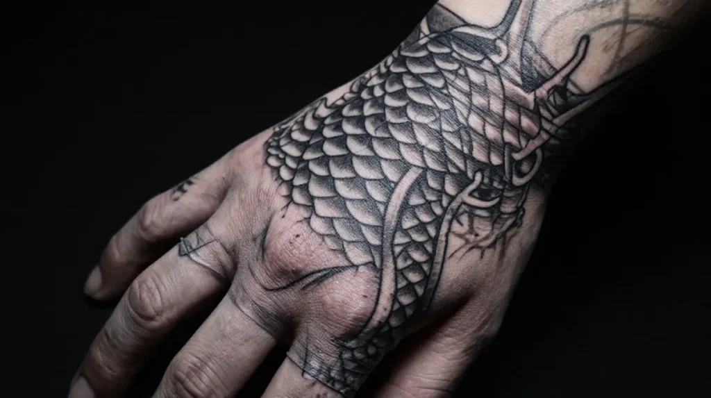 Dragon Hand Tattoo