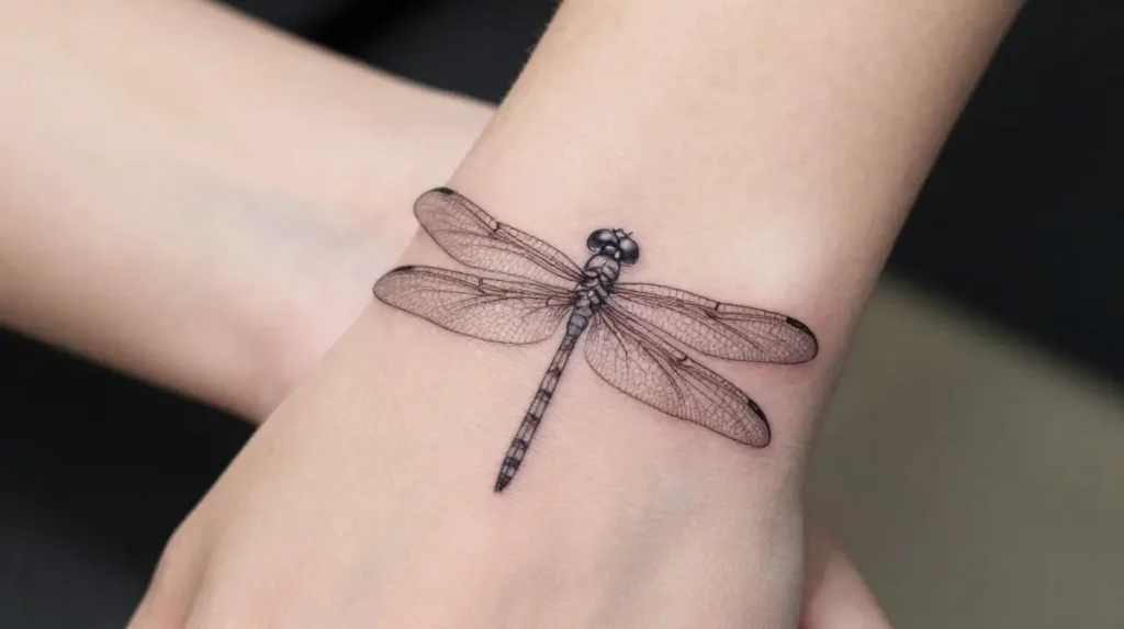 Dragonfly Wrist Tattoo