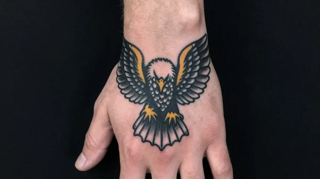 Eagle Hand Tattoo