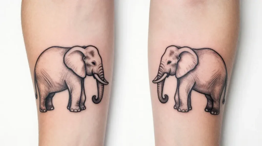 Elephant Sisters Tattoo