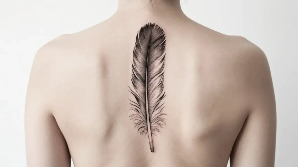 Feather Spine Tattoo