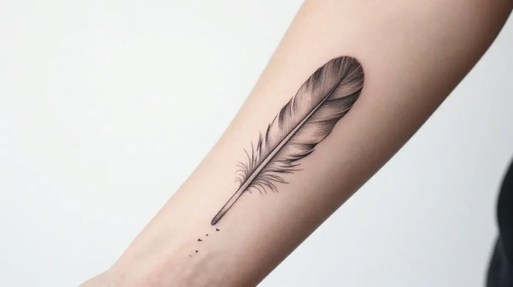 Feather Tattoo for Freedom