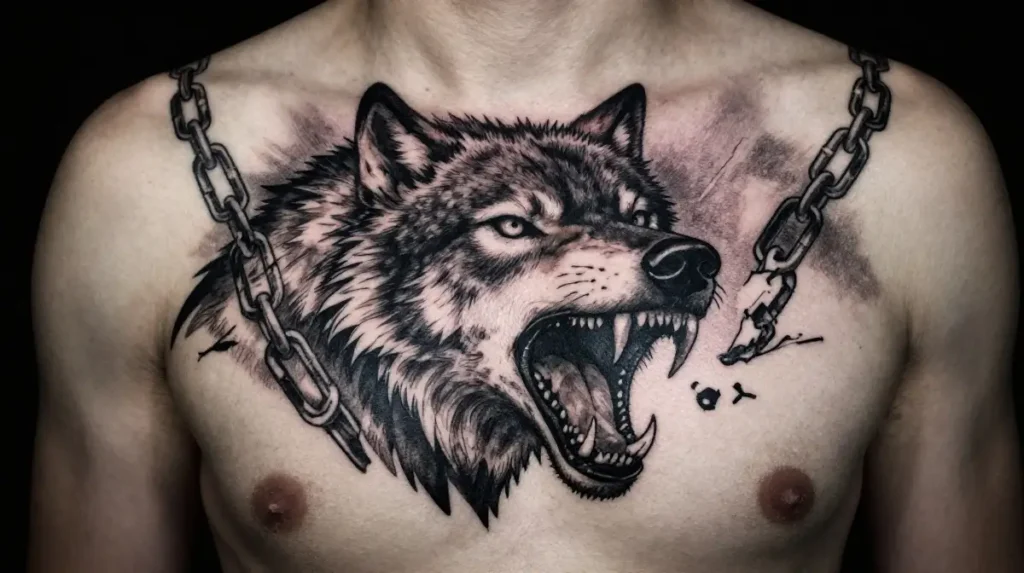 Fenrir Wolf Tattoo