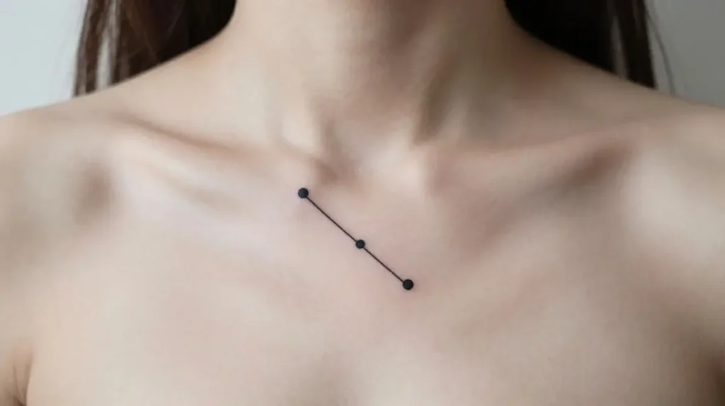 Fine Line Virgo Tattoo