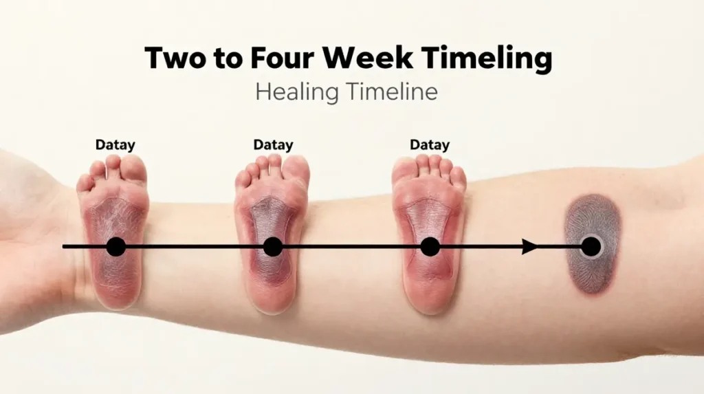 Follow the Two to Four Week Healing Timeline