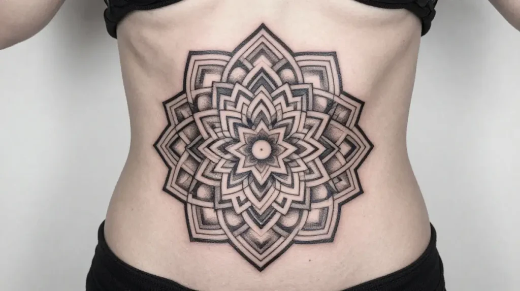 Geometric Mandala Side Piece