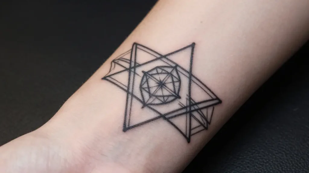 Geometric Wrist Tattoo