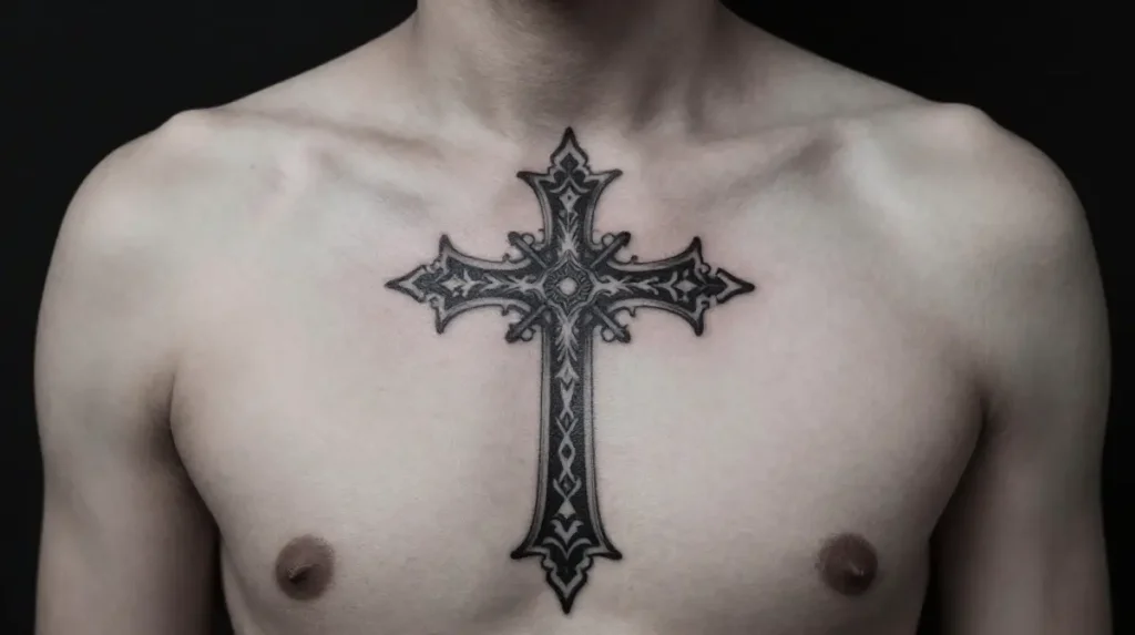Gothic Cross Tattoo for Men