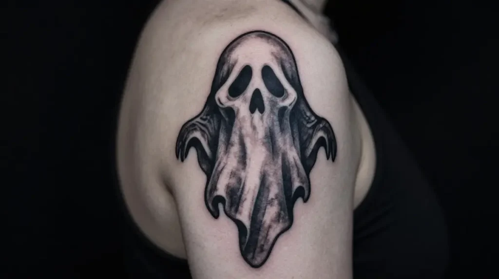 Gothic Ghost Tattoo