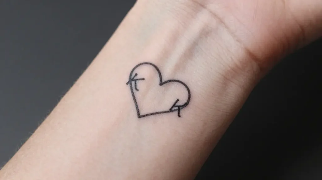 Grandkids' Initials Tattoo
