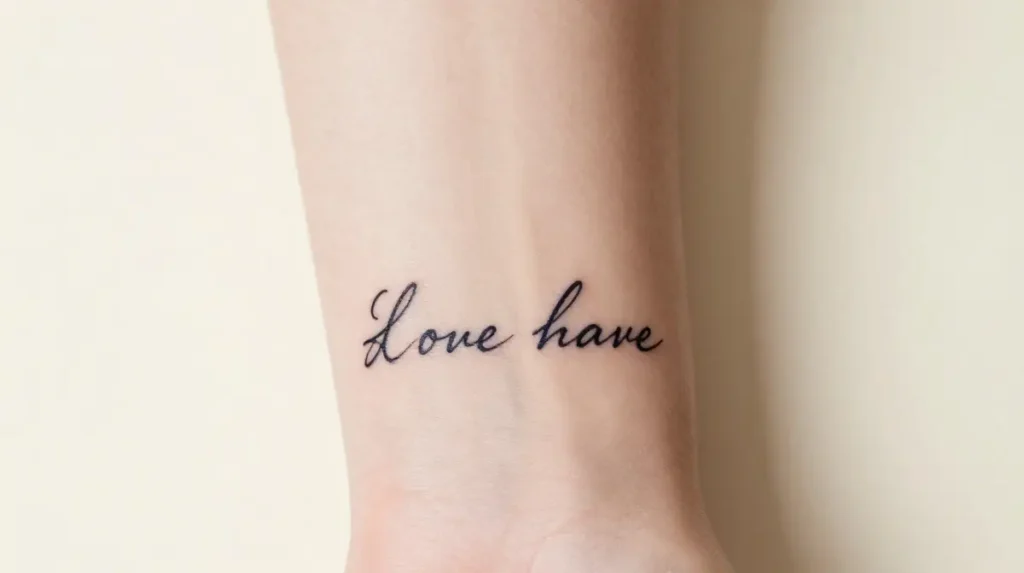 Handwriting Tattoo