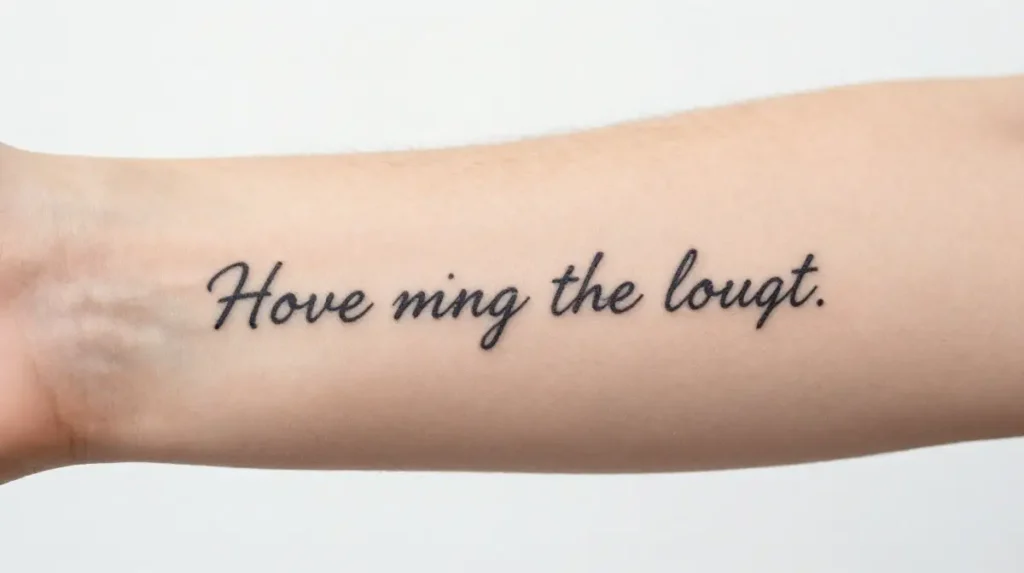 Healing Quote Tattoo for Women