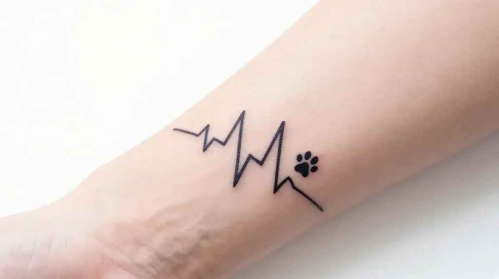 Heartbeat Line Tattoo