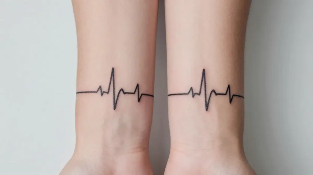 Heartbeat Line Tattoo