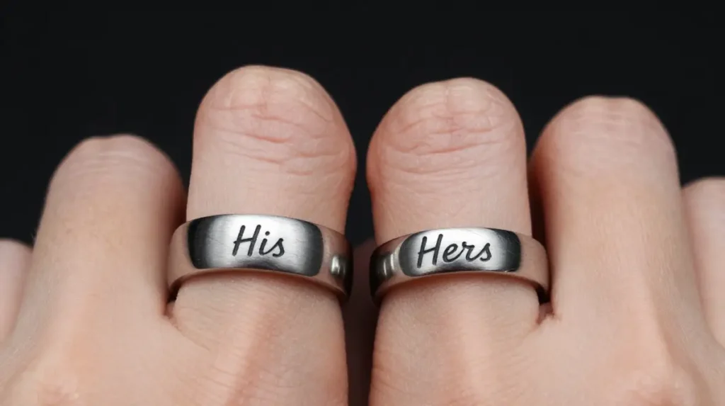 His and Hers Wedding Ring Tattoos