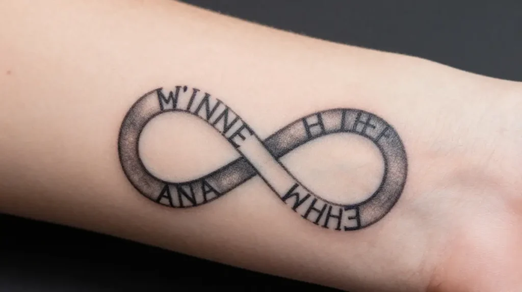 Infinity Symbol with Names