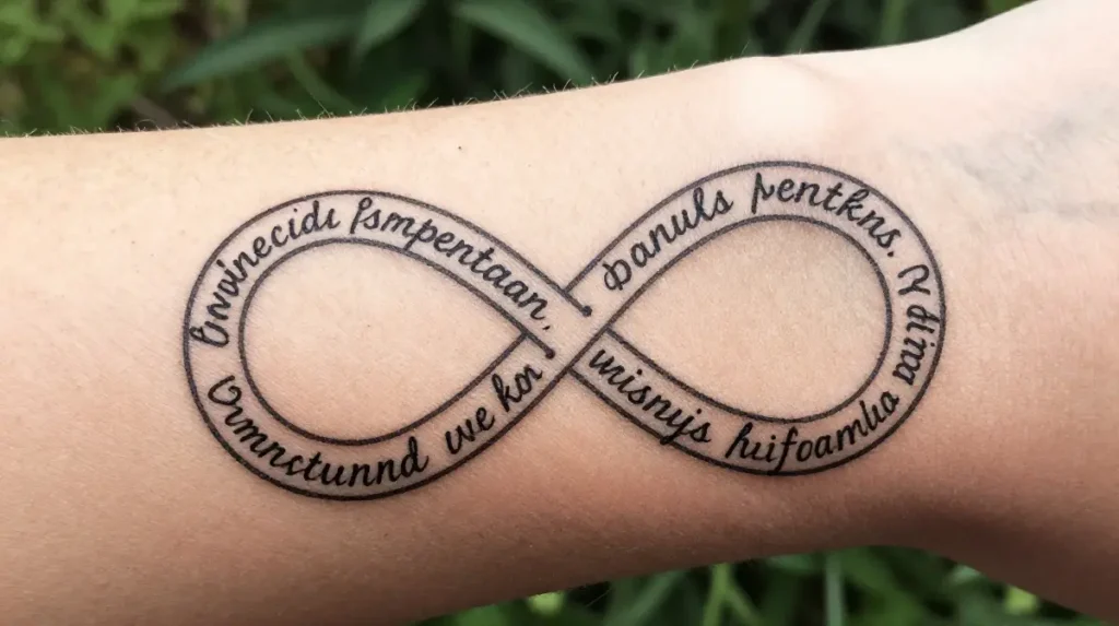 Infinity Symbol with Names