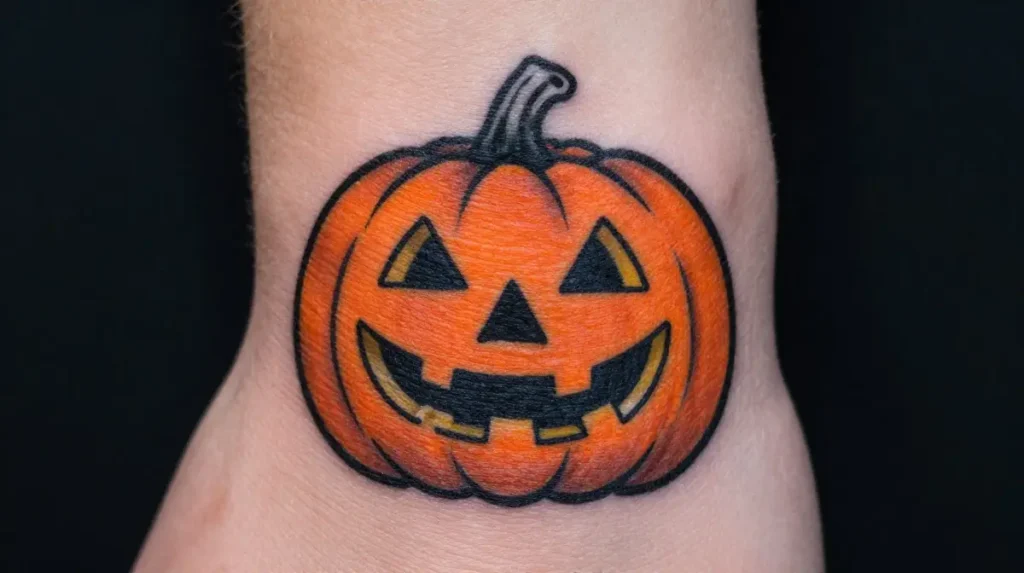 Jack-o-Lantern Pumpkin Tattoo